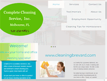 Tablet Screenshot of cleaningbrevard.com